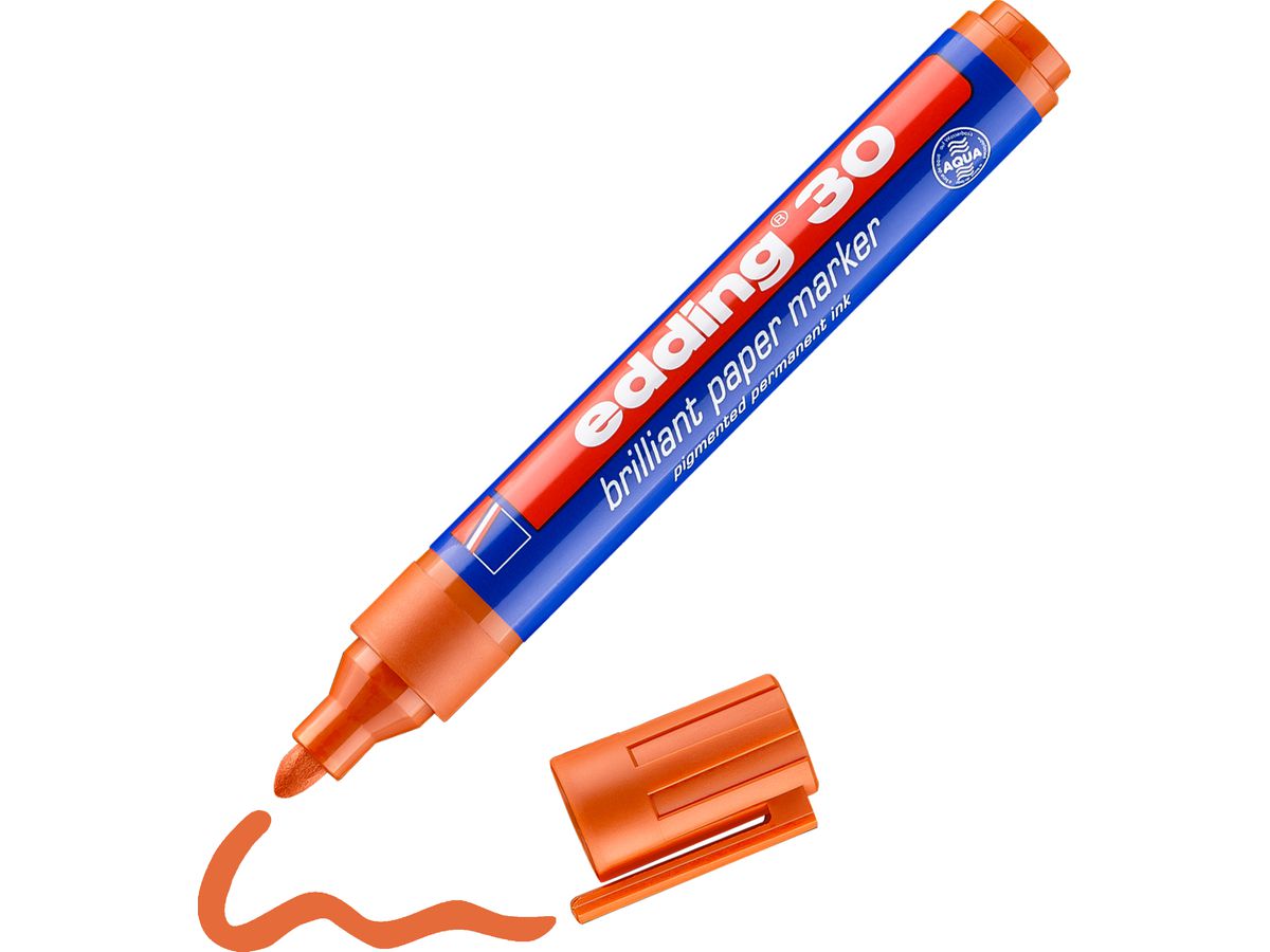 EDDING Permanent Marker 30 1,5-3mm 30-6 orange (4004764064489)