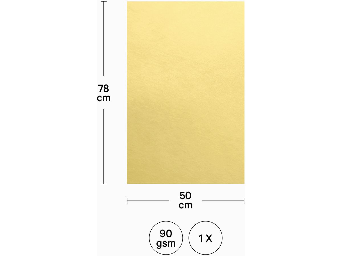 I AM CREATIVE Film bricolage Alu 50x78cm 4072.04 or (7611983152070)