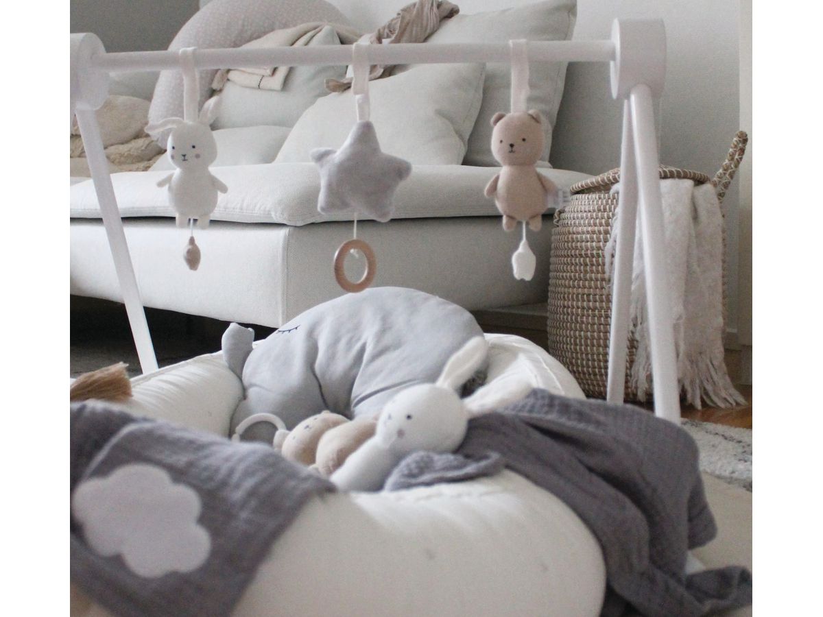 JABADABADO Babygym wood T251 white (7332599002510)