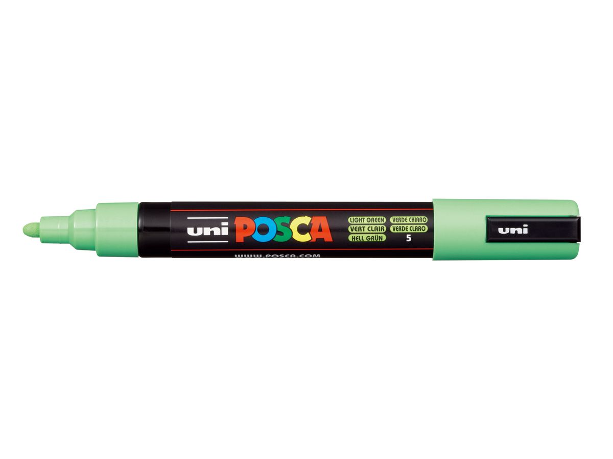 POSCA Marker 1.8-2.5mm PC5M L.GREEN hellgrün, Rundspitze (4902778916216)
