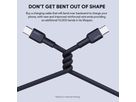 AUKEY Cable USB-C-to-C KevlarCore CB-NCC2 BK N ylon Braided,1.8m,60W, Bl. (0689323785384)