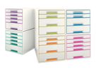 LEITZ Cassetti portadoc. WOW Cube A4 52142062 bianco/viola, 5 cassetti (4002432115457)