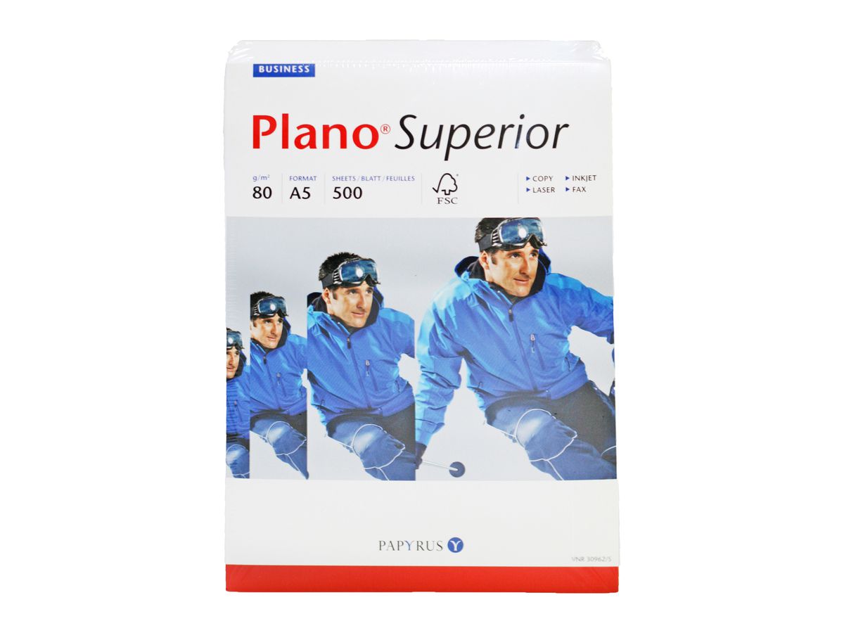 PLANO SUPERIOR Kopierpapier A5 88026798 80g, weiss 500 Blatt (7340035220411)