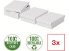 ESSELTE Aufbewahrungsboxen Home M 628284 365x265x100mm, weiss 3 Stk (4049793072296)