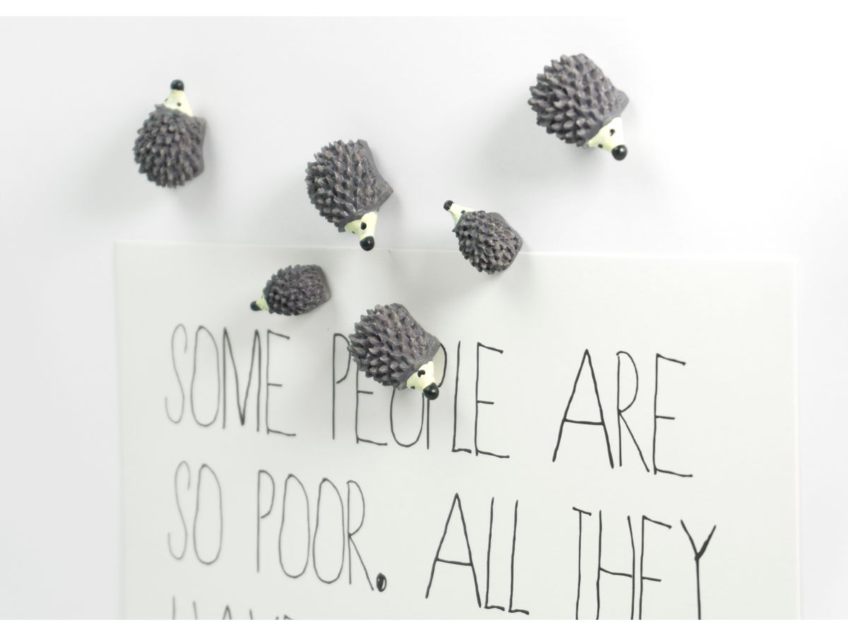 TRENDFORM Aimants HEDGEHOG FA4588 gris, set de 6 (7640169365904)