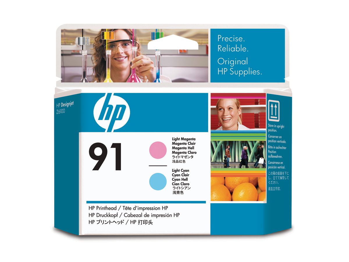 HP Tête d'impr.91 mag.e.cyan li. C9462A DesignJet Z6100 (0882780987166)