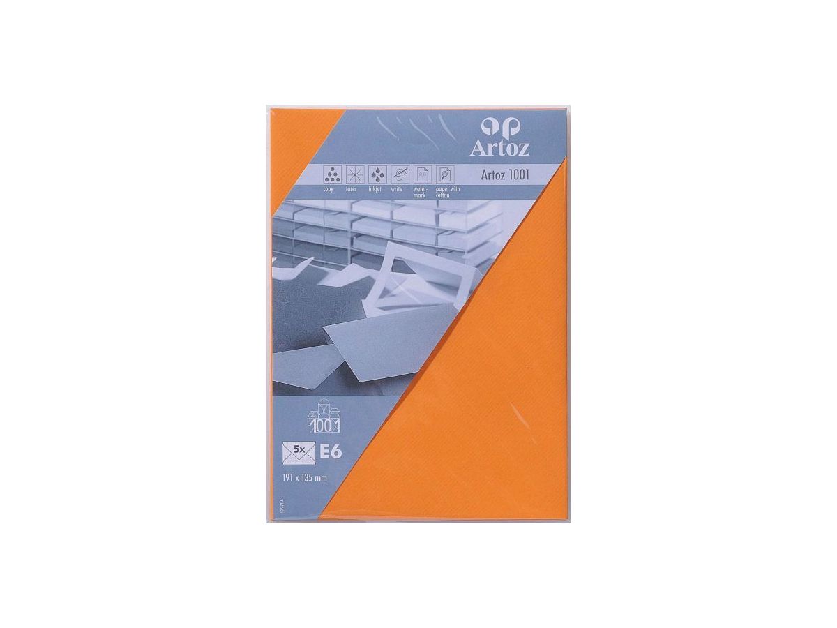 ARTOZ Buste 1001 E6 107374185 100g, arancione 5 pezzi (7612450980295)