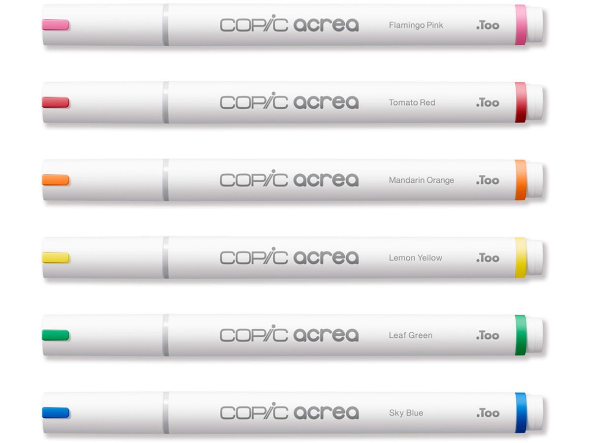 COPIC Marker acrea Set Vivid 20077601 6 couleurs (4511338064665)