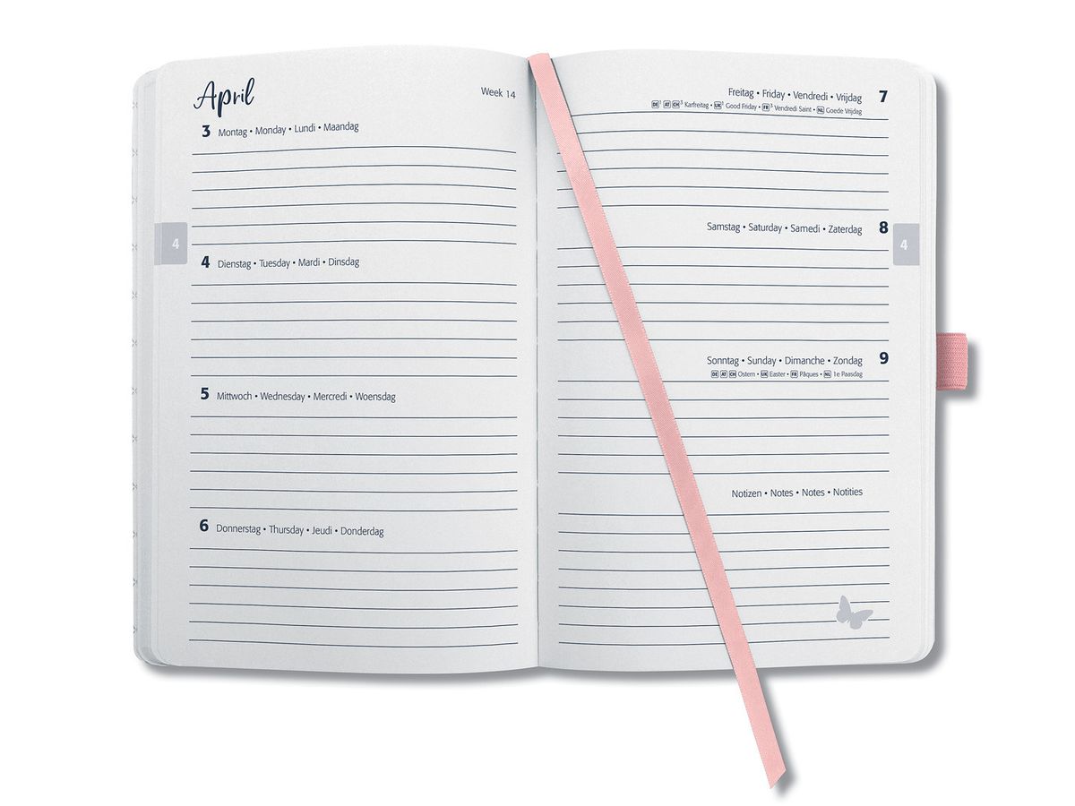JOLIE Agenda Flair 2026 J6111 1S/2P rose pink ML A5 (4004360775871)