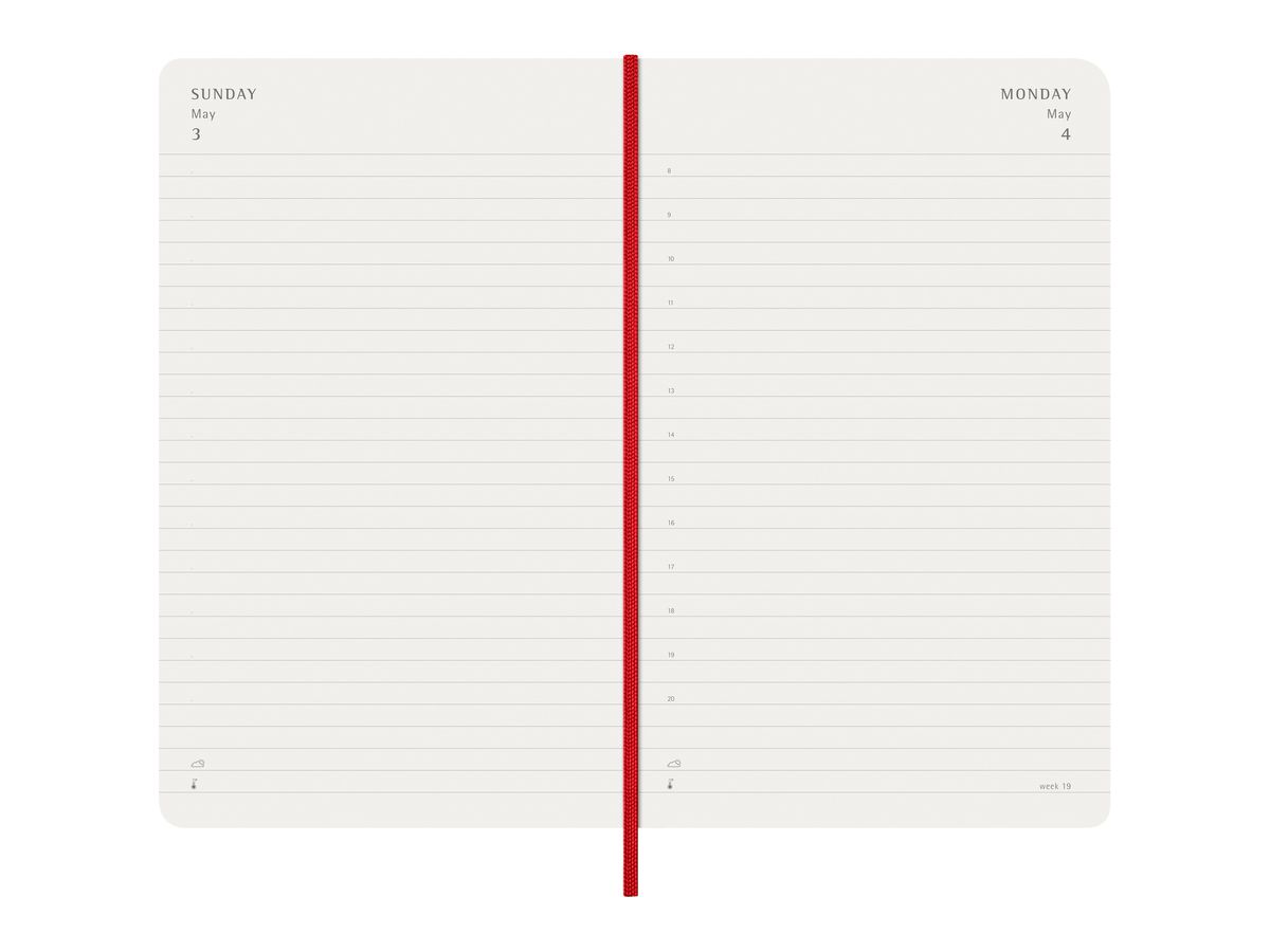 MOLESKINE Agenda Classic Large 2026 DSF212DC3Y26 1J/1P r. écarlate SC 13x21cm (8056999274580)