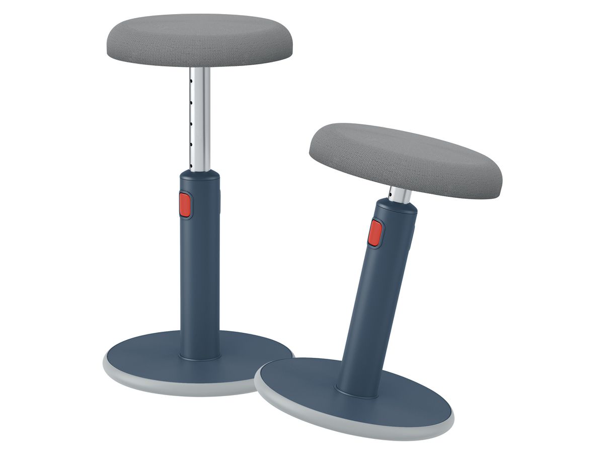 LEITZ Sedile/sgabello Cosy 6518-00-89 grigio Altezza 46-79cm 1 pezzo (4002432129478)