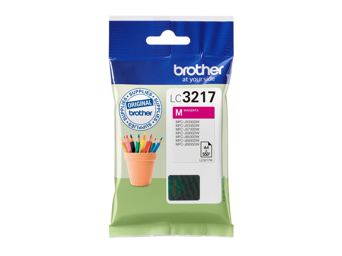 BROTHER Tintenpatrone magenta LC-3217M MFC-J6530DW 550 Seiten (4977766762137)