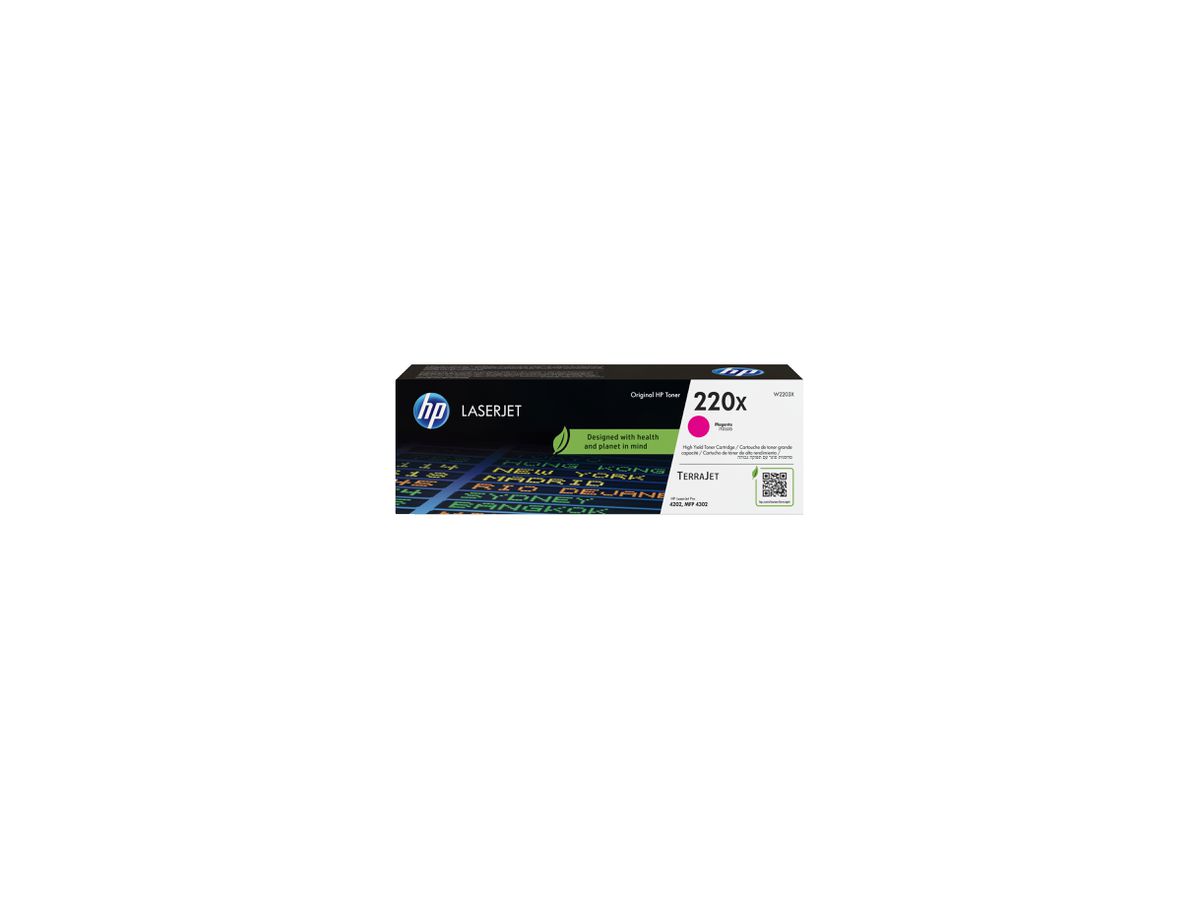 HP Toner-Modul 220X magenta W2203X CLJ Pro 4202/MFP 4302 5500 S. (0193808760327)