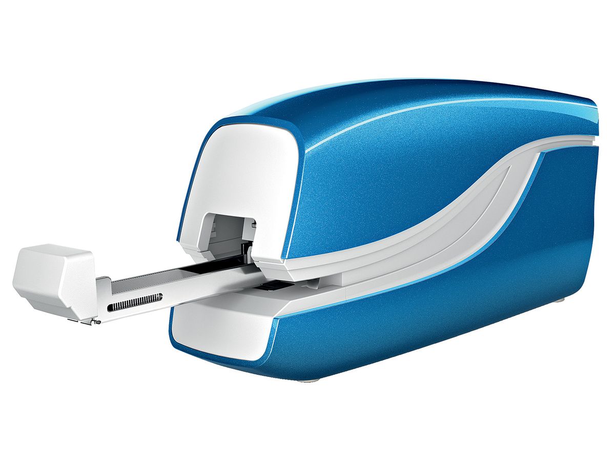 LEITZ Agrafeuse electron. NeXXt 556 55661036 bleu 10 feuilles (4002432111329)