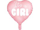 PARTYDECO Palloncino in foil 45cm FB21P-081J It's a girl rosa (5902230793019)
