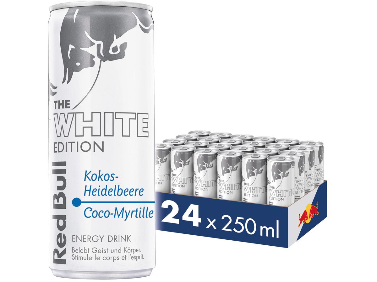 RED BULL Energy Drink Alu RC224090 White Edition 25 cl, 24 Stk. (9002490242992)