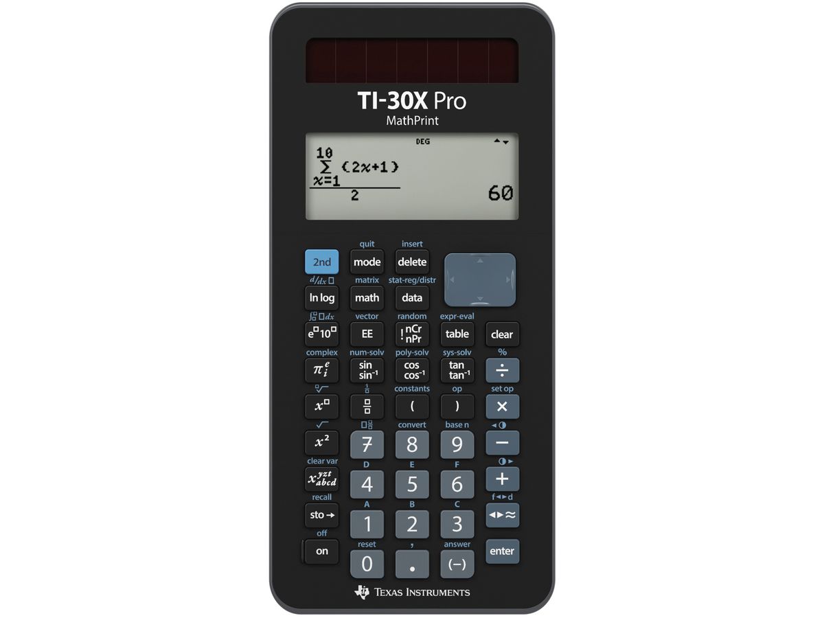 TEXAS INSTRUMENTS MathPrint D/F TI-30X Pro MathPrint Schulrechner (3243480107013)