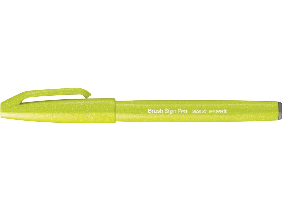 PENTEL Brush Sign Pen SES15C-K2X verde lime (4902506412942)