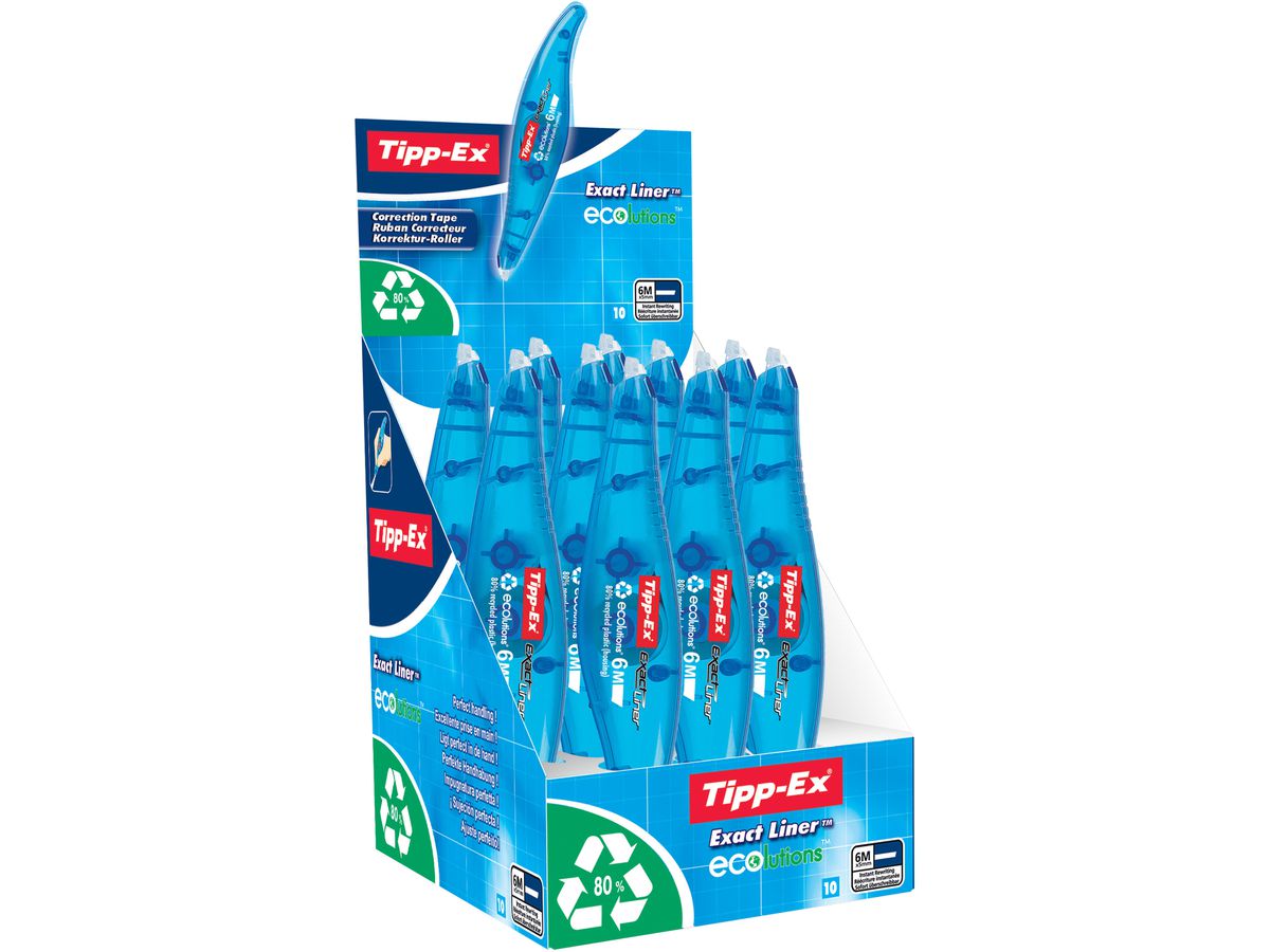 TIPP-EX Rouleaux correction Exactliner 8104755 ECOlution 10 pcs. (3086126101385)