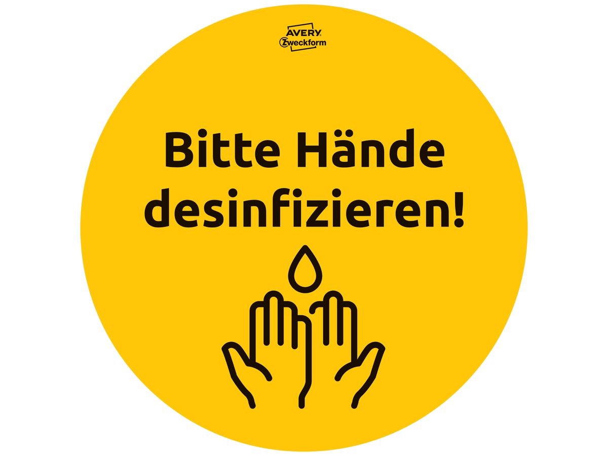 AVERY ZWECKFORM Injonction DE 20cm 49401 Set Gastronomie 12 pcs. (4004182494011)