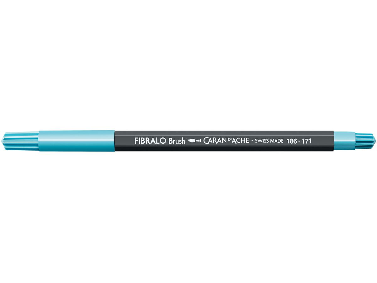 CARAN D'ACHE Classic Fibralo Brush 186.171 blu turchese (7630002332361)