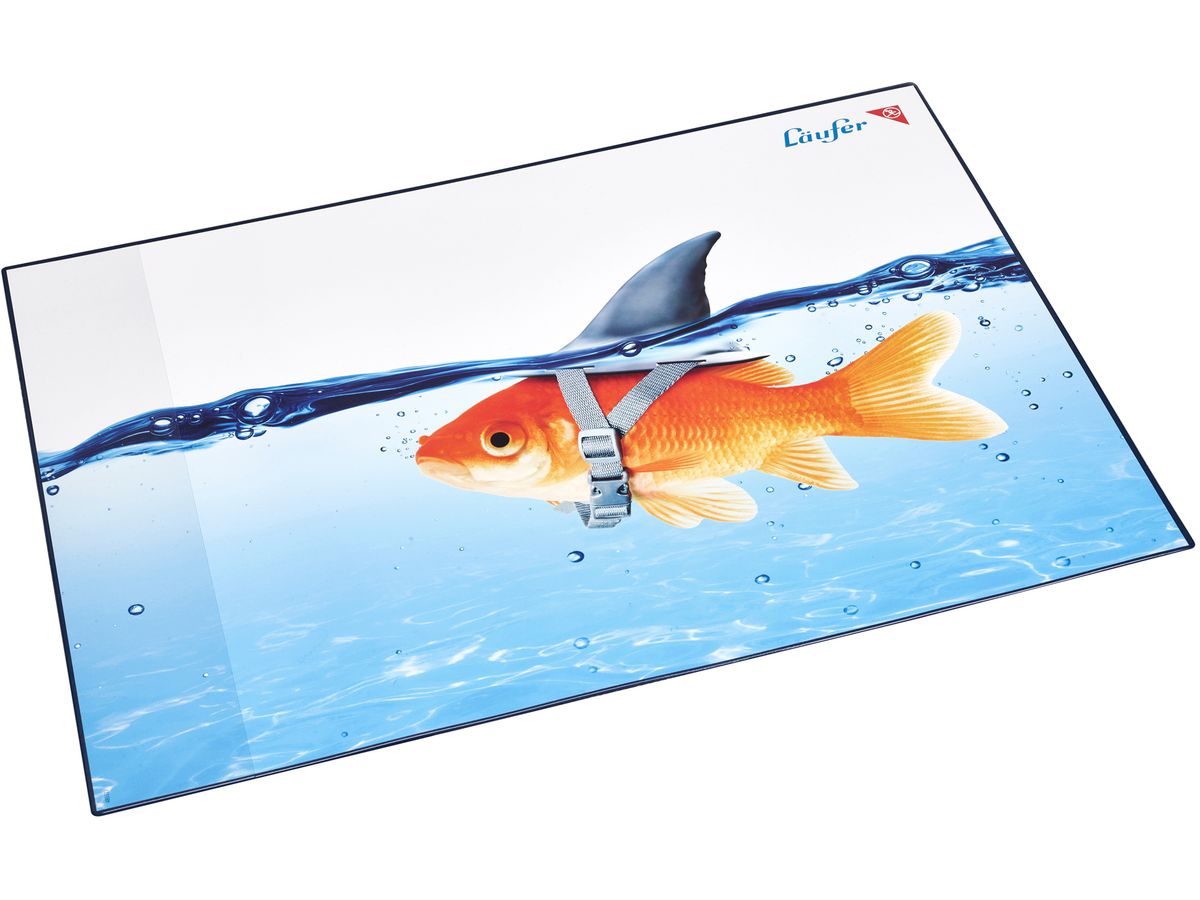 LÄUFER Sous-main 46649 requin d'or 53x40cm (4006677466497)