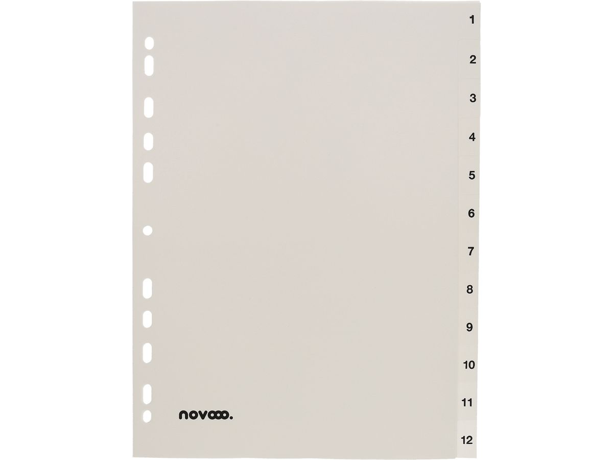NOVOOO Register PP A4 40998 weiss 1-12 (9010729032535)