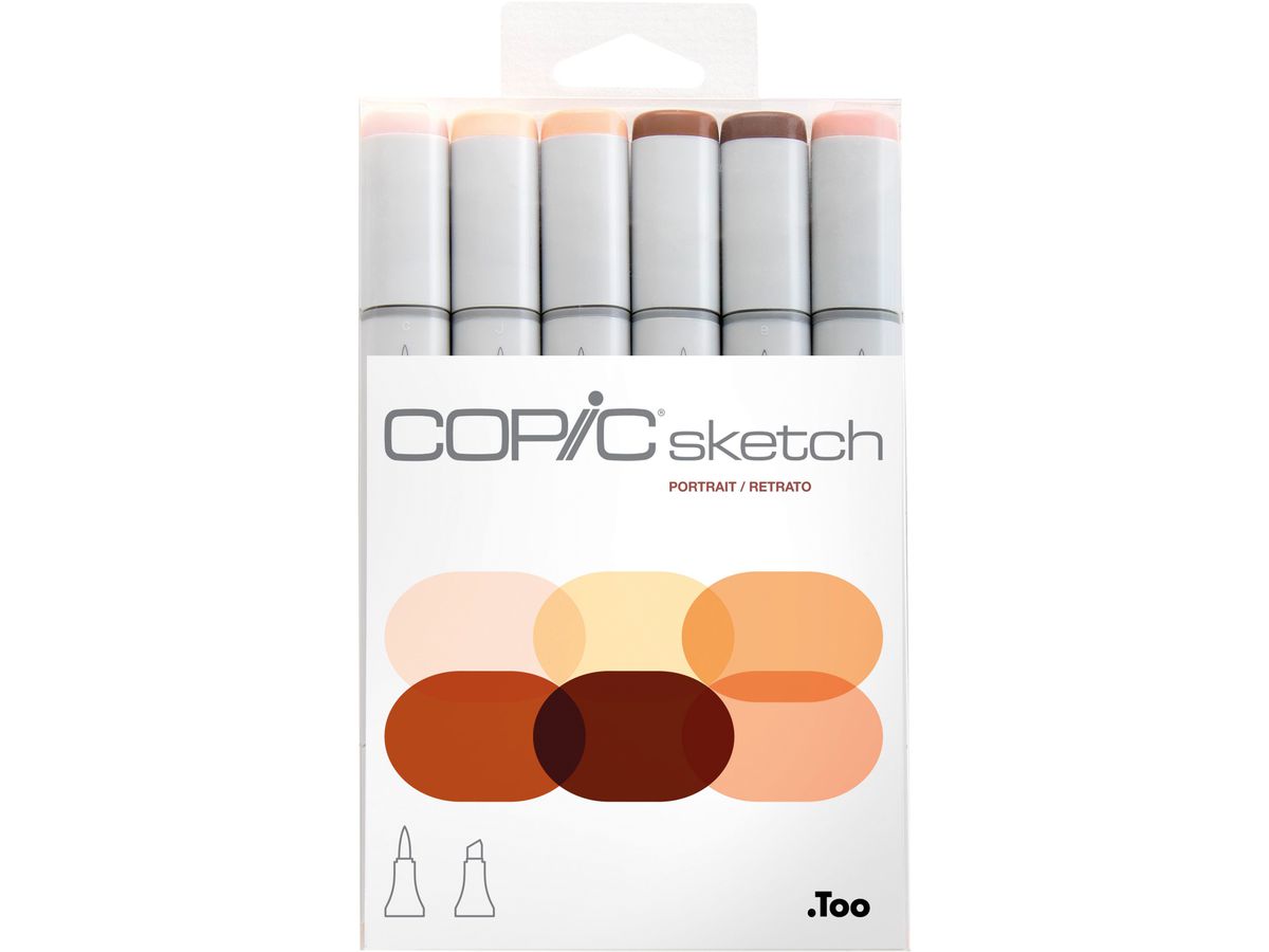 COPIC Marker Sketch 21075666 Set Porträt, 6 Stück (4511338062944)