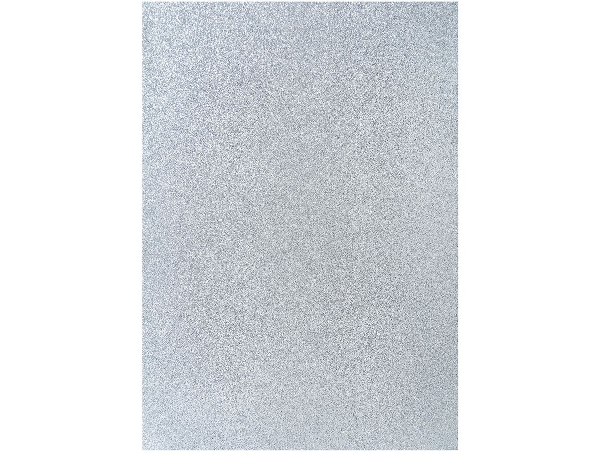 I AM CREATIVE Glitterpapier A4 4070.606 silber, 100g (7611983150311)