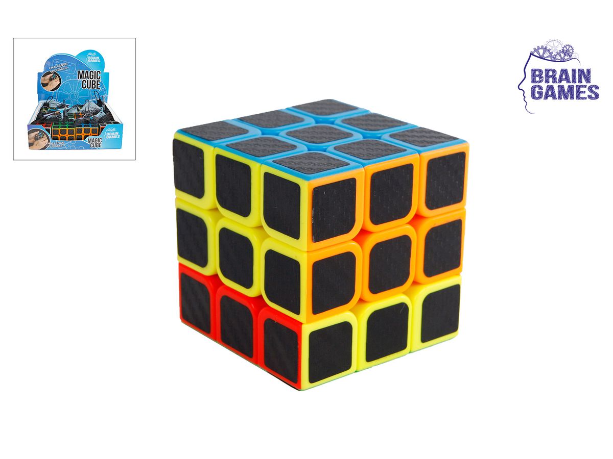 ROOST Brain Games Magic Cube 621181 nero 3x3 (8713219446485)