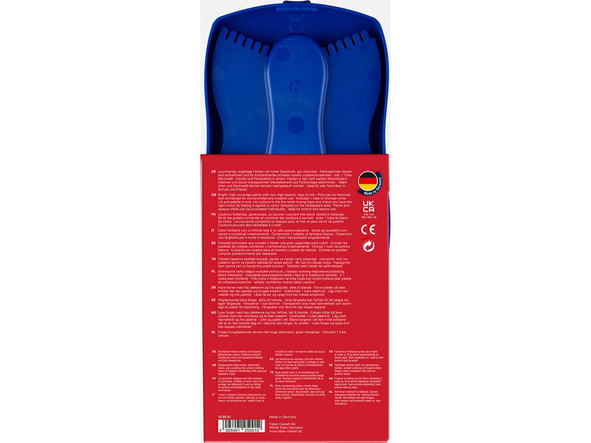 FABER-CASTELL Scatola die colori 12 colori 125001 blu (4005401250012)