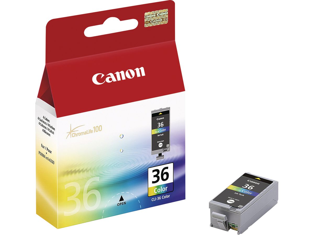 CANON Cart. d'inchiostro color CLI-36 PIXMA mini220 250 pagine (4960999391762)