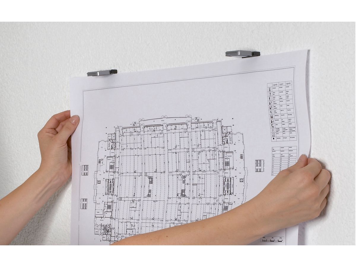 MAUL Aimantclip S 3,6x4cm 1.62 argent (4002390022705)