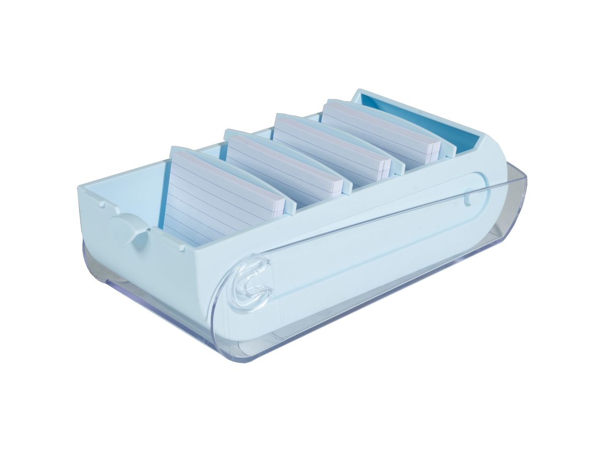EXACOMPTA Schedario Bunny Box A8 5336223D blu pastello 10x6.2x19.5cm (9002493047853)