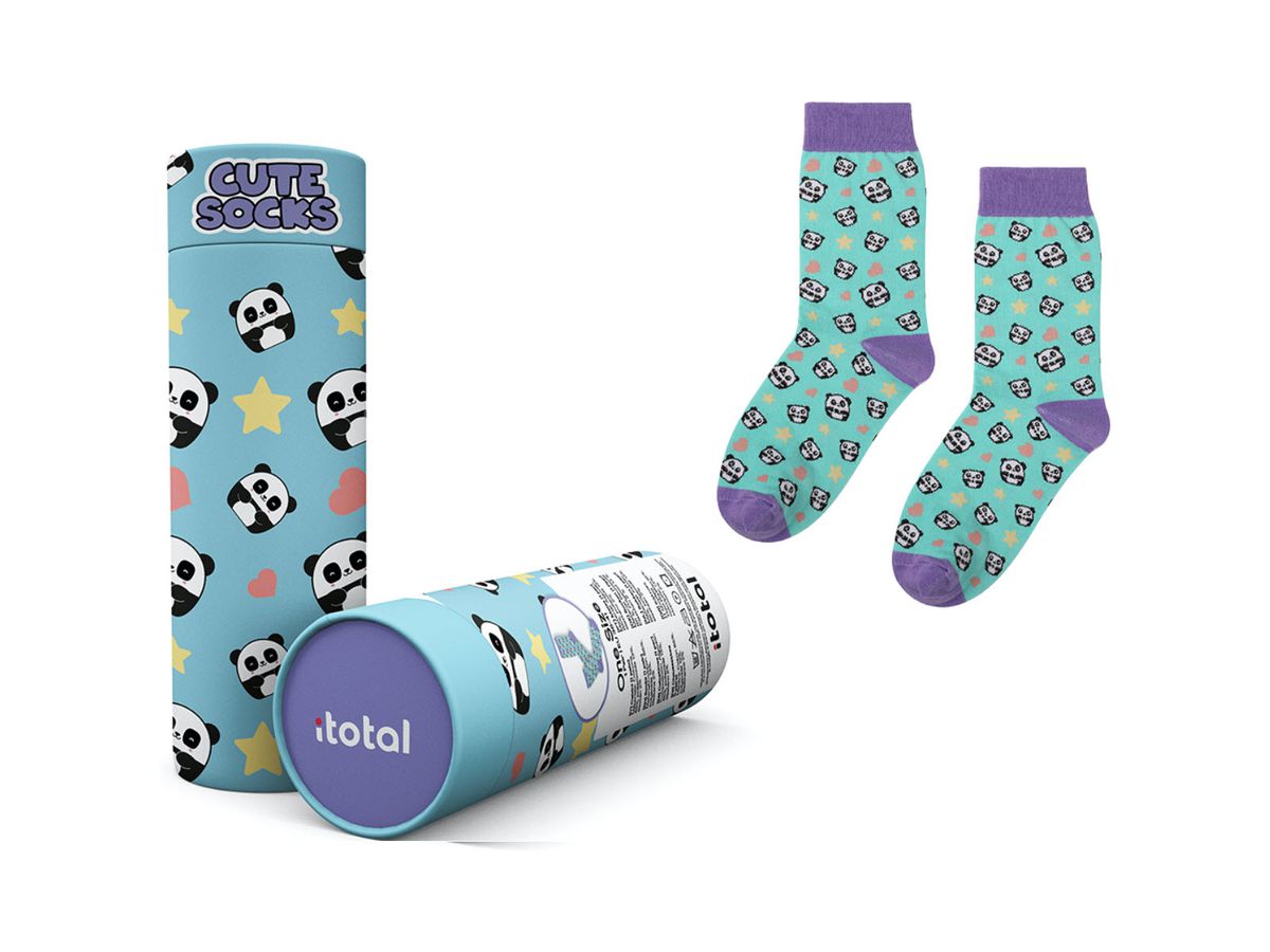 I-TOTAL Chaussettes, Pandastic XL2829 violet (8059037079413)