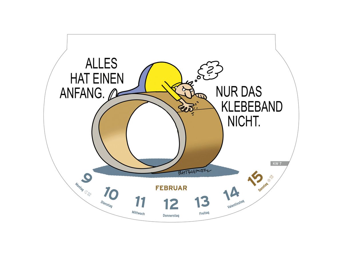HEYE Abreisskal. Dumme Sprüche 2026 1302+26 1W/1S DE 28.7x21cm (9783756409532)