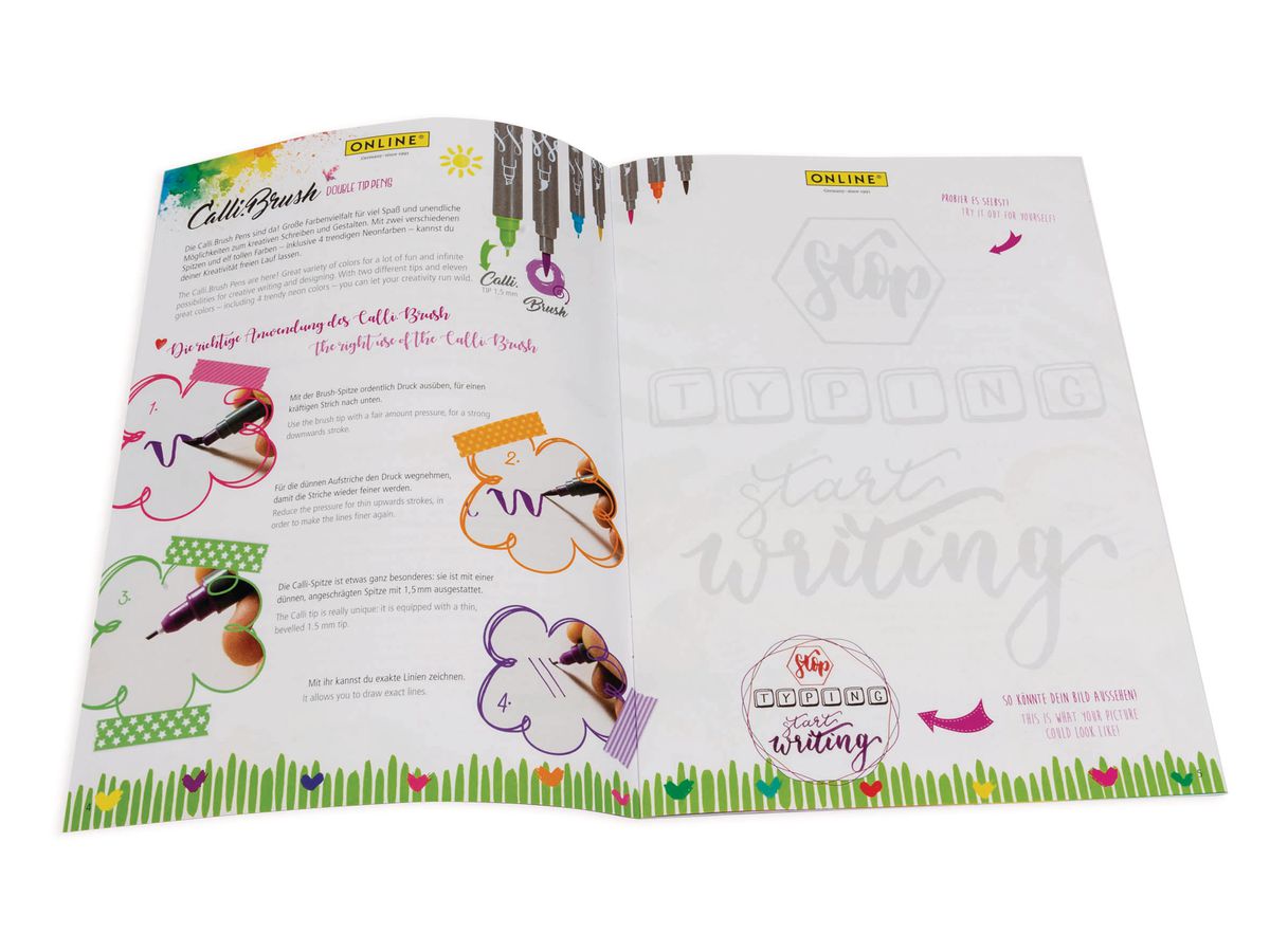 ONLINE Handlettering Set 1.4mm 12483 Spring Vibes blu (4014421124838)