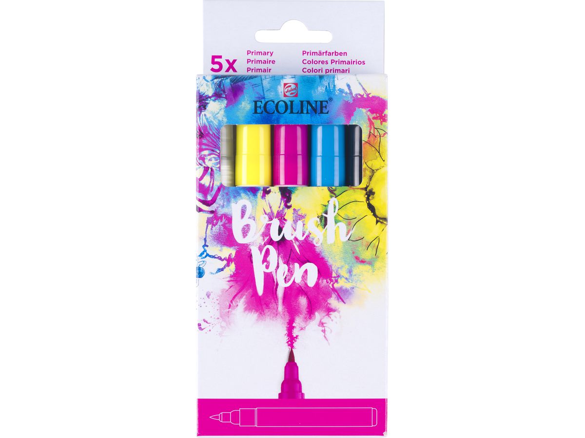 TALENS Ecoline Brush Pen Set 11509920 primary 5 pezzi (8712079518875)