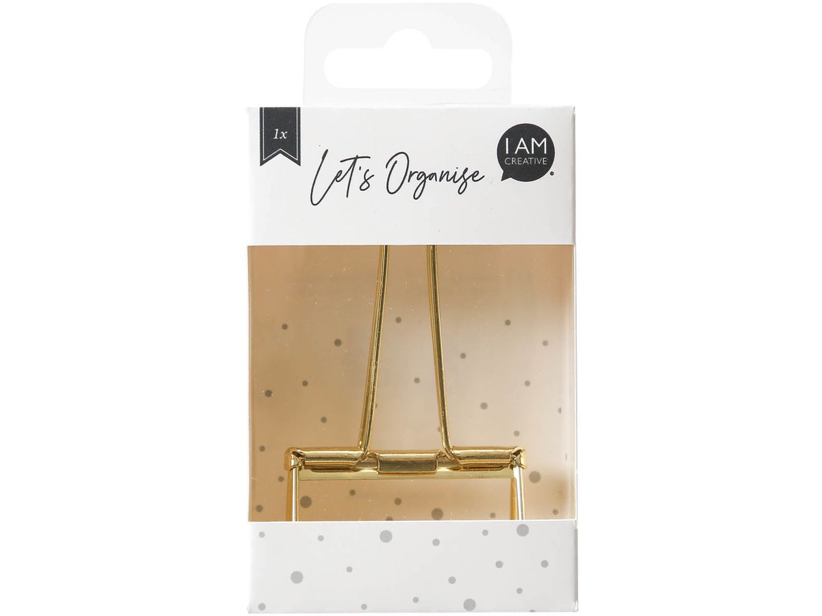 I AM CREATIVE Pince foldback Let's Organize 4035.28 Or, 51mm (7611983211876)