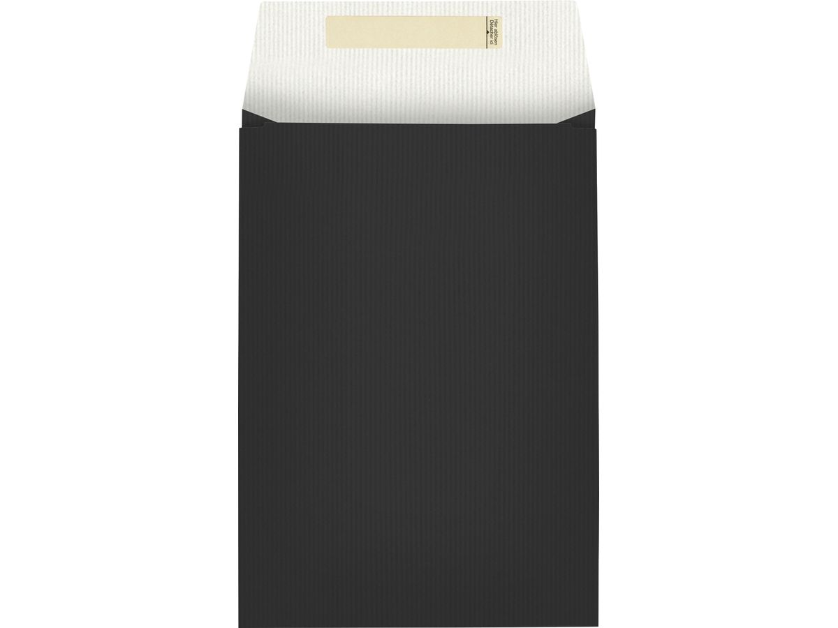 STEWO Sachet cadeau Uni Colour 2534525070 noir 17.5x25x6cm (7630050874295)