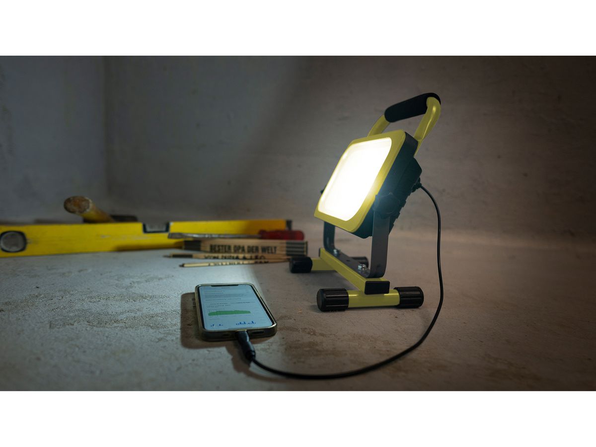 STEFFEN Lampe de travail LED 65 00150 jaune, 30W (7611007177980)