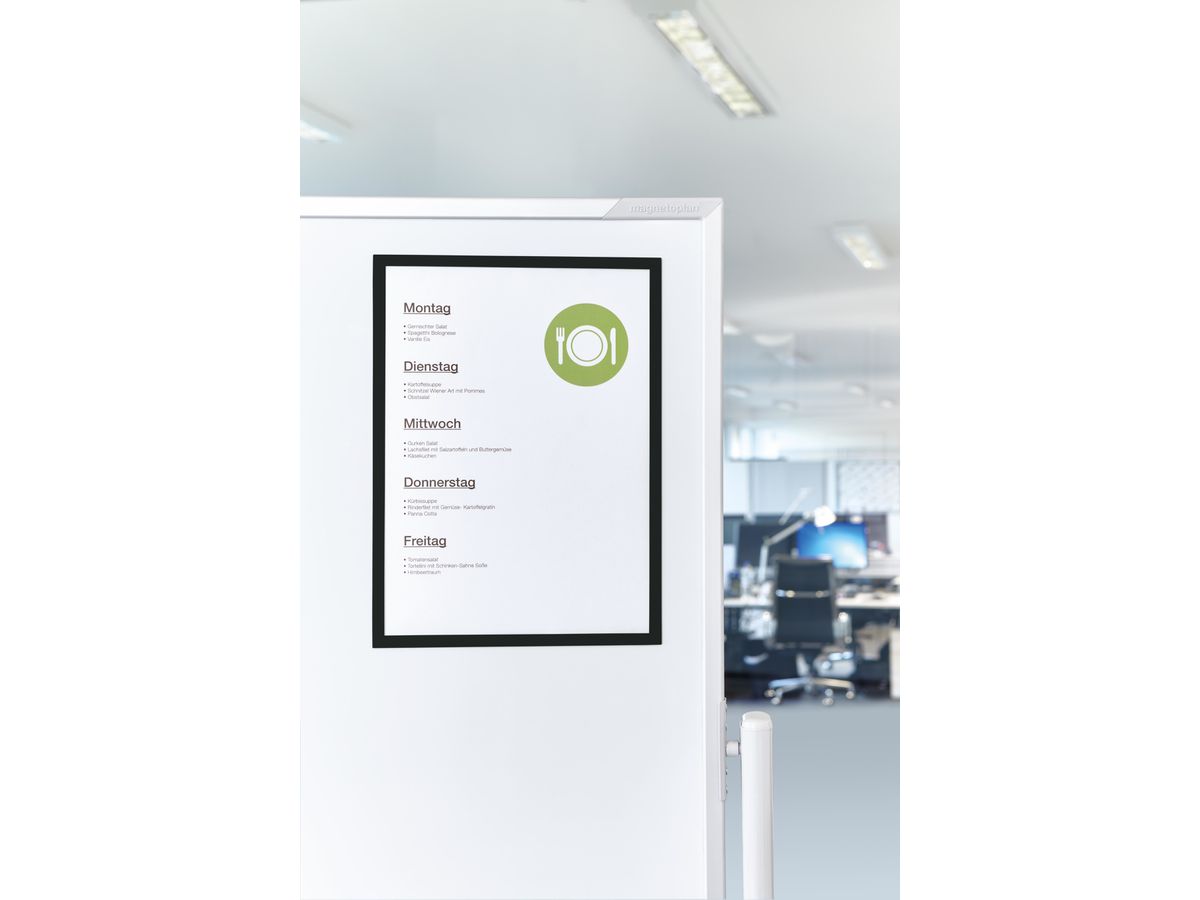 MAGNETOPLAN Magnetrahmen magnetofix A4 1130312 schwarz 5 Stk. (4013695014883)