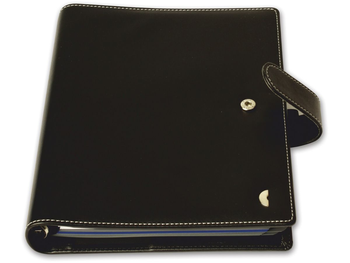 CHRONOPLAN Ringbuch Einsteiger Slim 50107Z.26 Kunstleder schwarz A5 (4004182501078)