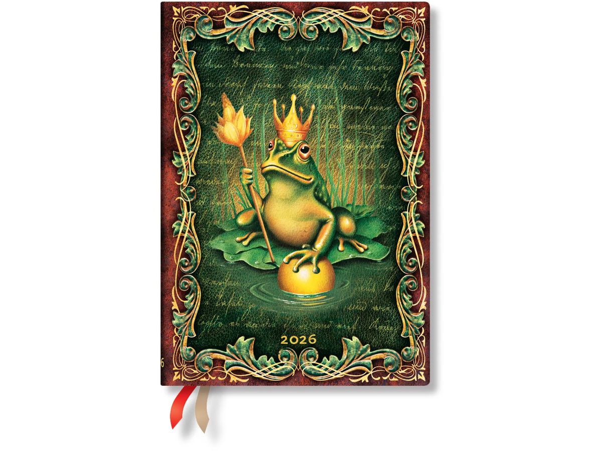 PAPERBLANKS Agenda Le Roi Grenouille 2026 DF0918-5 1S/2P HOR Midi HC FR 13x18cm (9780349709185)