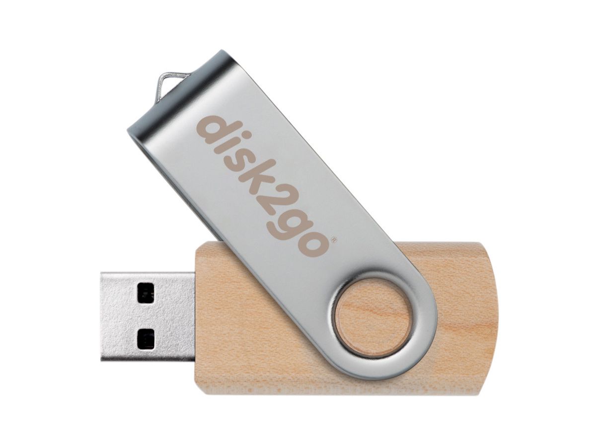 DISK2GO USB-Stick wood 8GB 30006660 USB 2.0 (7640111166962)