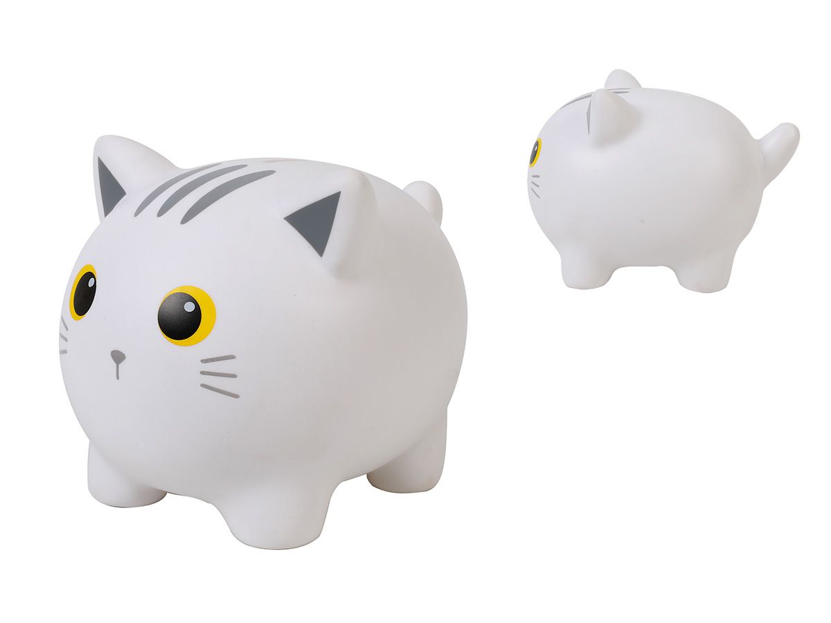 I-TOTAL Sparkasse 18x15x15.5cm XL2497A Cat white (8059037078164)