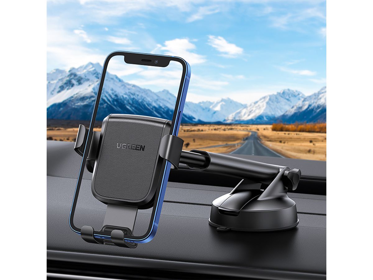 UGREEN Gravity Phone Holder 60990B Dash Board w.Suction Cup (6957303893164)