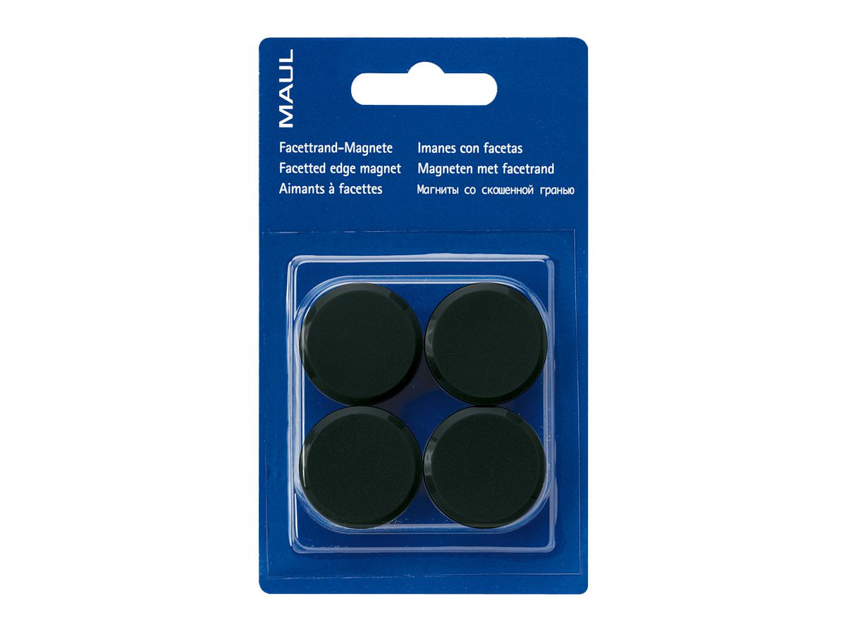 MAUL Aimant 30mm 2.13 noir 4 pcs. (4002390027274)