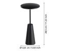 EGLO Lampada da tavolo Piccola 900925 nero, batteria ricaricabile (9008606277803)