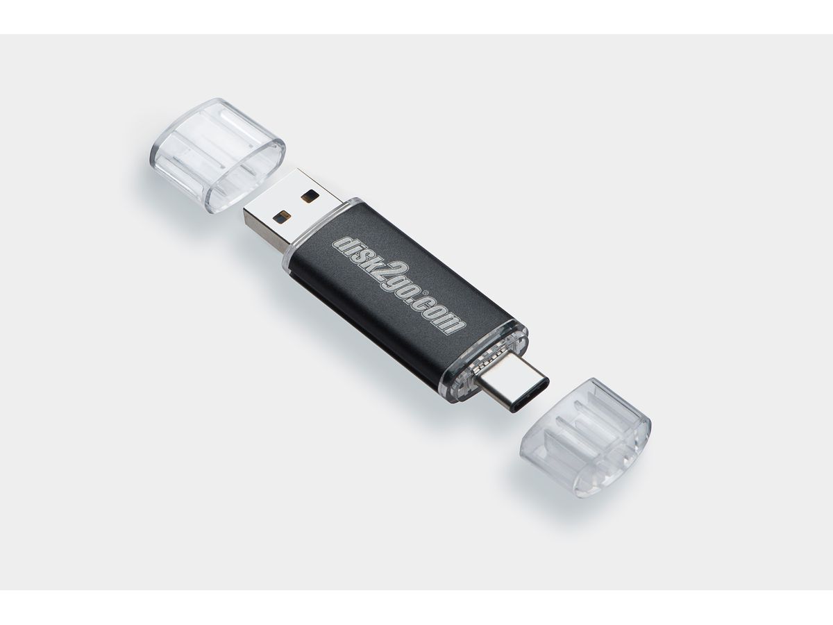 DISK2GO USB-Stick switch 128GB 30006596 Type-C/Type-A 3.0 double pack (7640111168102)